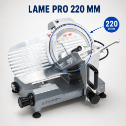 Krájačka na šunku Pro 220 mm 120 W s gravitáciou