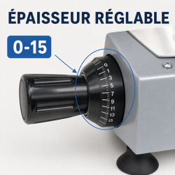 Krájačka na šunku Pro 220 mm 120 W s gravitáciou