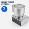 Mousseur à Lait 0,4 L 650 W Inox – Dynasteel