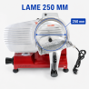 Gravitačná krájačka na šunku 250 mm 150 W Hliník