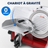 Gravitačná krájačka na šunku 250 mm 150 W Hliník
