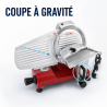 Gravitačná krájačka na šunku Ø 220 mm 120 W Červená
