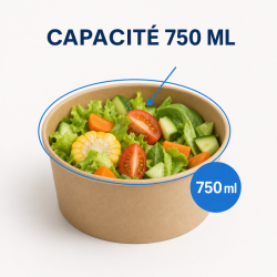 Miska na šalát Kraft 750 ml Ø150 mm — Sada 300