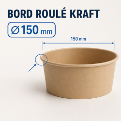 Miska na šalát Kraft 750 ml Ø150 mm — Sada 300