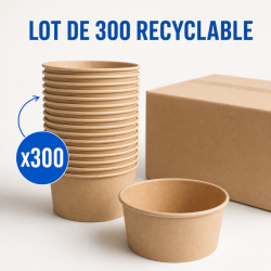 Miska na šalát Kraft 750 ml Ø150 mm — Sada 300