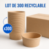 Miska na šalát Kraft 750 ml Ø150 mm — Sada 300