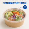 PET veko Ø 165 mm pre šalátovú misku 1300 ml - x300