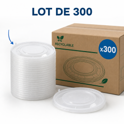 PET veko Ø 165 mm pre šalátovú misku 1300 ml - x300