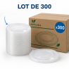 PET veko Ø 165 mm pre šalátovú misku 1300 ml - x300