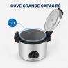 Cuiseur à Riz Professionnel 12 L 2850 W Inox — CHR