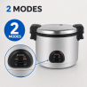 Cuiseur à Riz Professionnel 12 L 2850 W Inox — CHR