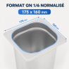 Bac Gastro GN 1/6 Inox Hĺbka 200 mm - 3,4 L