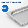Bac Gastro GN 1/3 Inox 20 mm - Kompatibilné s umývačkou riadu