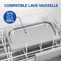 Bac Gastro GN 1/3 Inox 20 mm - Kompatibilné s umývačkou riadu