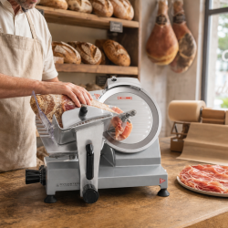 Krájačka na šunku Pro 250 mm 150 W s gravitáciou