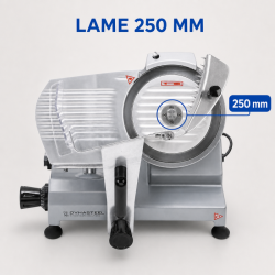 Krájačka na šunku Pro 250 mm 150 W s gravitáciou