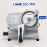Krájačka na šunku Pro 250 mm 150 W s gravitáciou