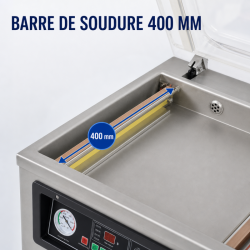 Stroj Sous Vide s komorou 900 W - Zváranie 400 mm Nerez