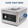 Stroj Sous Vide s komorou 900 W - Zváranie 400 mm Nerez