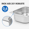 Bac Gastro GN 2/3 Inox 9 L - Hĺbka 100 mm