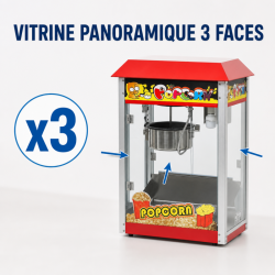 Profesionálny stroj na popcorn 1400 W — Nerezová nádoba