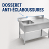 Plonge Inox 1 Bac Égouttoir Droite - L 1000 x P 600 mm