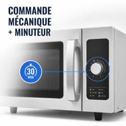 Profesionálna mikrovlnná rúra 25 L 1000 W Mechanická