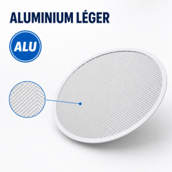 Perforovaný plech na pizzu Ø 350 mm Hliník — Pro