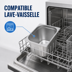 Bac Gastro GN 1/2 Inox Hĺbka 200 mm 12,5 L