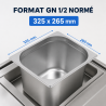 Bac Gastro GN 1/2 Inox Hĺbka 200 mm 12,5 L