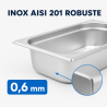 Bac Gastro GN 1/4 Inox — Hĺbka 65 mm — 1,8 L