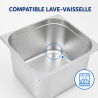 Bac Gastro GN 2/3 Inox 13 L - Hĺbka 150 mm
