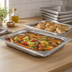 Bac Gastro GN 2/3 Inox — 40 mm, 3 L, Umývačka riadu