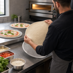 Perforovaný hliníkový pizza rošt Ø 500 mm - Pro