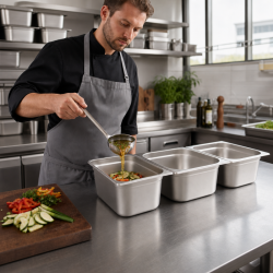 Bac Gastro GN 2/3 Inox 18 L - Hĺbka 200 mm