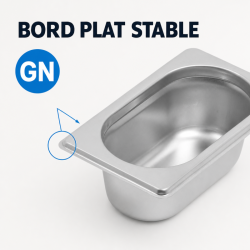 Bac Gastro GN 1/9 Inox - Hĺbka 65 mm - 0,6 L