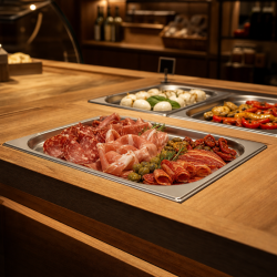 Bac Gastro GN 1/2 Inox - 20 mm - 1 L - Dynasteel