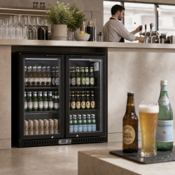 Arrière-Bar Chladený 209 L 2 Sklenené Dvere — Vetraný