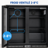 Arrière-Bar Chladený 209 L 2 Sklenené Dvere — Vetraný