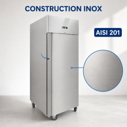 Armoire Réfrigérée Positive 650 L Inox GN 2/1 Ventilée