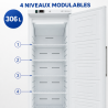 Ventilovaná chladnička 306 L +2/+8 °C Plné dvere