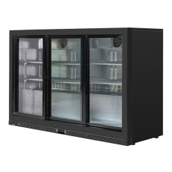 Zadný bar chladený 320 L 3 posuvné sklenené dvere