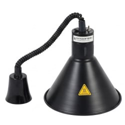 Black Conical Heat Lamp with Bulb - Dynasteel