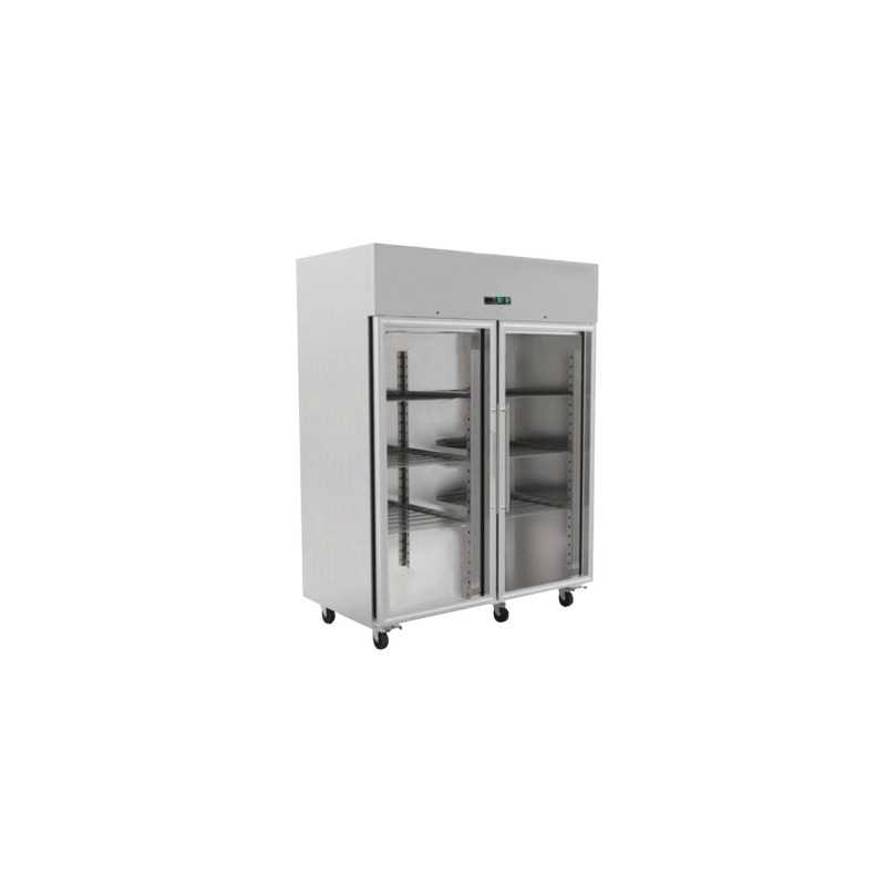 Refrigerated Cabinet with 2 Glass Doors GN2/1 - 1400 L