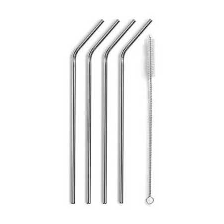 Set 4 pailles en inox - LACOR