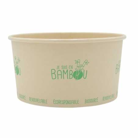 Bol à Salade en Bambou - 1000 ml - Lot de 50