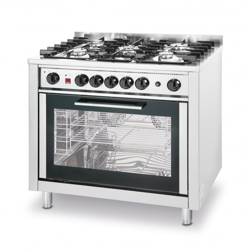 Gas stove - 5 burners with Electric Oven