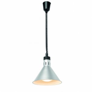 Adjustable Silver Conical Heat Lamp - HENDI