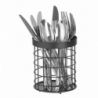 Cylindrical Black Cutlery Holder