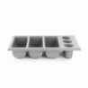 Cutlery Tray - 6 Compartments - Black